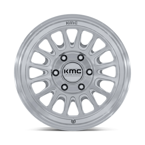 Kmc Km733 Impact Fft 18X9 +18 Gloss Silver W/ Machined Face