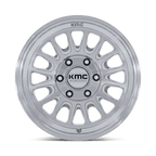 Kmc Km733 Impact Fft 17X8.5 +25 Gloss Silver W/ Machined Face