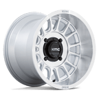 KMC Powersports KS138 IMPACT UTV 15X7 +10 SILVER W/ MACHINED FACE