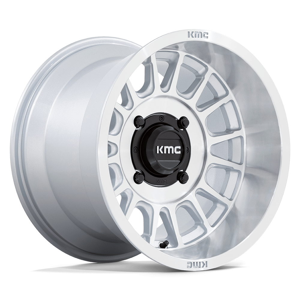 KMC Powersports KS138 IMPACT UTV 15X7 +10 SILVER W/ MACHINED FACE