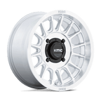 Kmc Powersports Ks138 Impact Utv 15X7 +10 Silver W/ Machined Face