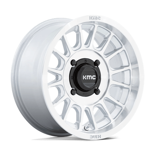 KMC Powersports KS138 IMPACT UTV 15X7 +10 SILVER W/ MACHINED FACE