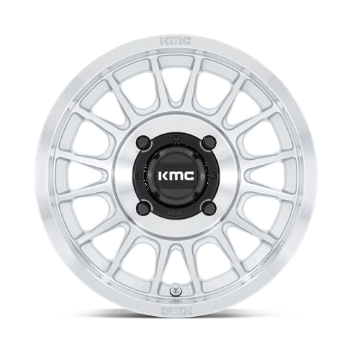 Kmc Powersports Ks138 Impact Utv 15X7 +10 Silver W/ Machined Face