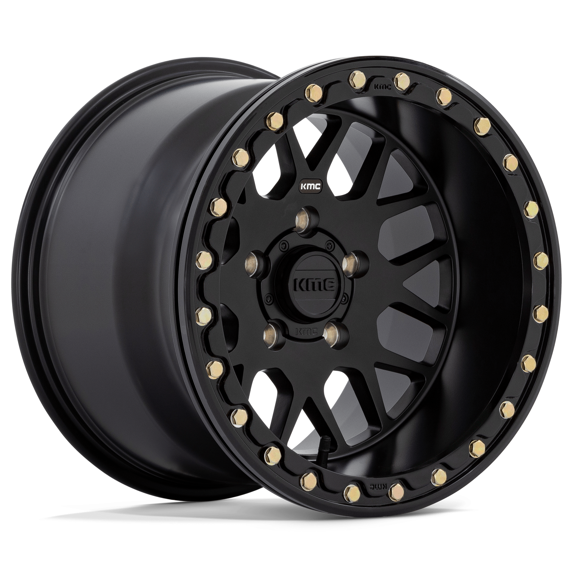 KMC Powersports KS235 GRENADE UTV BEADLOCK 14X10 +0 SATIN BLACK