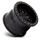 Kmc Powersports Ks235 Grenade Utv Beadlock 15X6 +38 Satin Black