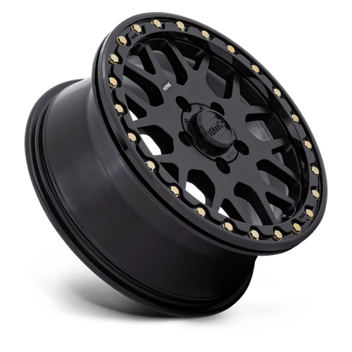 Kmc Powersports Ks235 Grenade Utv Beadlock 15X6 +38 Satin Black