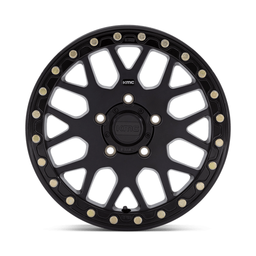 Kmc Powersports Ks235 Grenade Utv Beadlock 15X6 +38 Satin Black