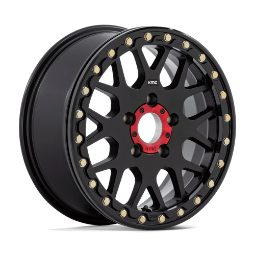 Kmc Powersports Ks235 Grenade Utv Beadlock 15X6 +38 Satin Black