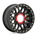 Kmc Powersports Ks235 Grenade Utv Beadlock 15X7 +10 Satin Black
