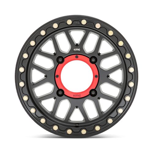 Kmc Powersports Ks235 Grenade Utv Beadlock 15X7 +10 Satin Black