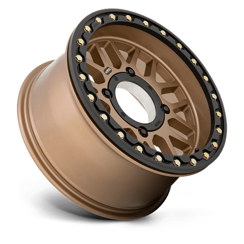 Kmc Powersports Ks235 Grenade Utv Beadlock 15X6 +38 Satin Bronze