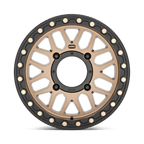 Kmc Powersports Ks235 Grenade Utv Beadlock 15X6 +38 Satin Bronze