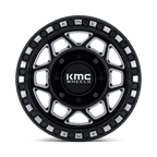 Kmc Powersports Ks241 Torx Utv Beadlock 15X8 +0 Gloss Black Milled