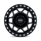 Kmc Powersports Ks241 Torx Utv Beadlock 15X8 +0 Gloss Black Milled