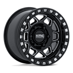 Kmc Powersports Ks241 Torx Utv Beadlock 15X8 +0 Gloss Black Milled