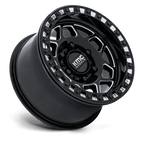 Kmc Powersports Ks241 Torx Utv Beadlock 15X8 +0 Gloss Black Milled