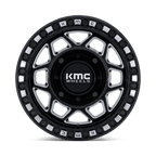 Kmc Powersports Ks241 Torx Utv Beadlock 15X7 +38 Gloss Black Milled