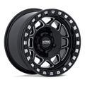Kmc Powersports Ks241 Torx Utv Beadlock 15X8 +0 Gloss Black Milled
