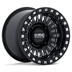 Kmc Powersports Ks242 Aztec Utv Beadlock 15X8 +0 Gloss Black Milled