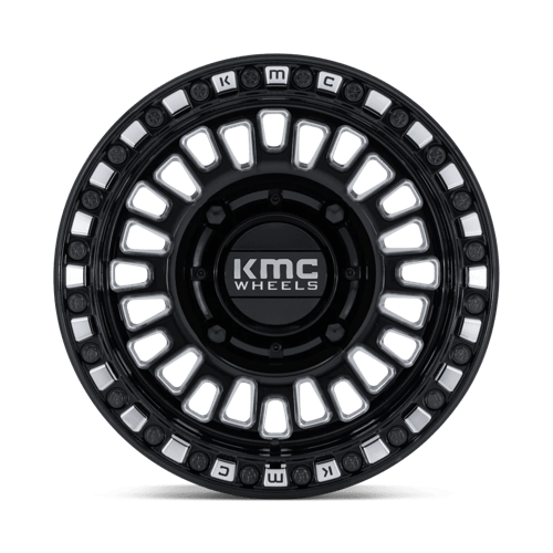 Kmc Powersports Ks242 Aztec Utv Beadlock 15X8 +0 Gloss Black Milled