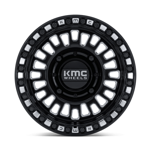 Kmc Powersports Ks242 Aztec Utv Beadlock 15X7 +38 Gloss Black Milled