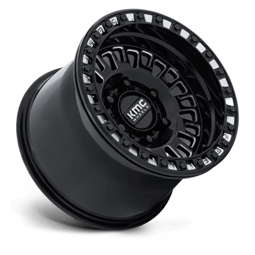 Kmc Powersports Ks242 Aztec Utv Beadlock 15X7 +38 Gloss Black Milled