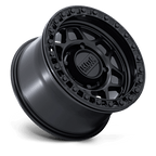 Kmc Powersports Ks241 Torx Utv Beadlock 15X7 +38 Matte Black W/ Gloss Black Rg