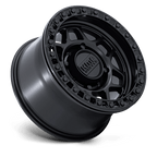 Kmc Powersports Ks241 Torx Utv Beadlock 15X7 +38 Matte Black W/ Gloss Black Rg