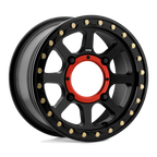 Kmc Powersports Ks234 Addict 2 Utv Beadlock 14X7 +38 Satin Black