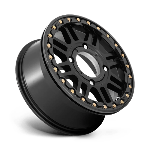 Kmc Powersports Ks242 Aztec Utv Beadlock 15X8 +0 Gloss Black Milled