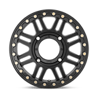 Kmc Powersports Ks242 Aztec Utv Beadlock 15X10 +0 Satin Black W/ Gloss Black Rg
