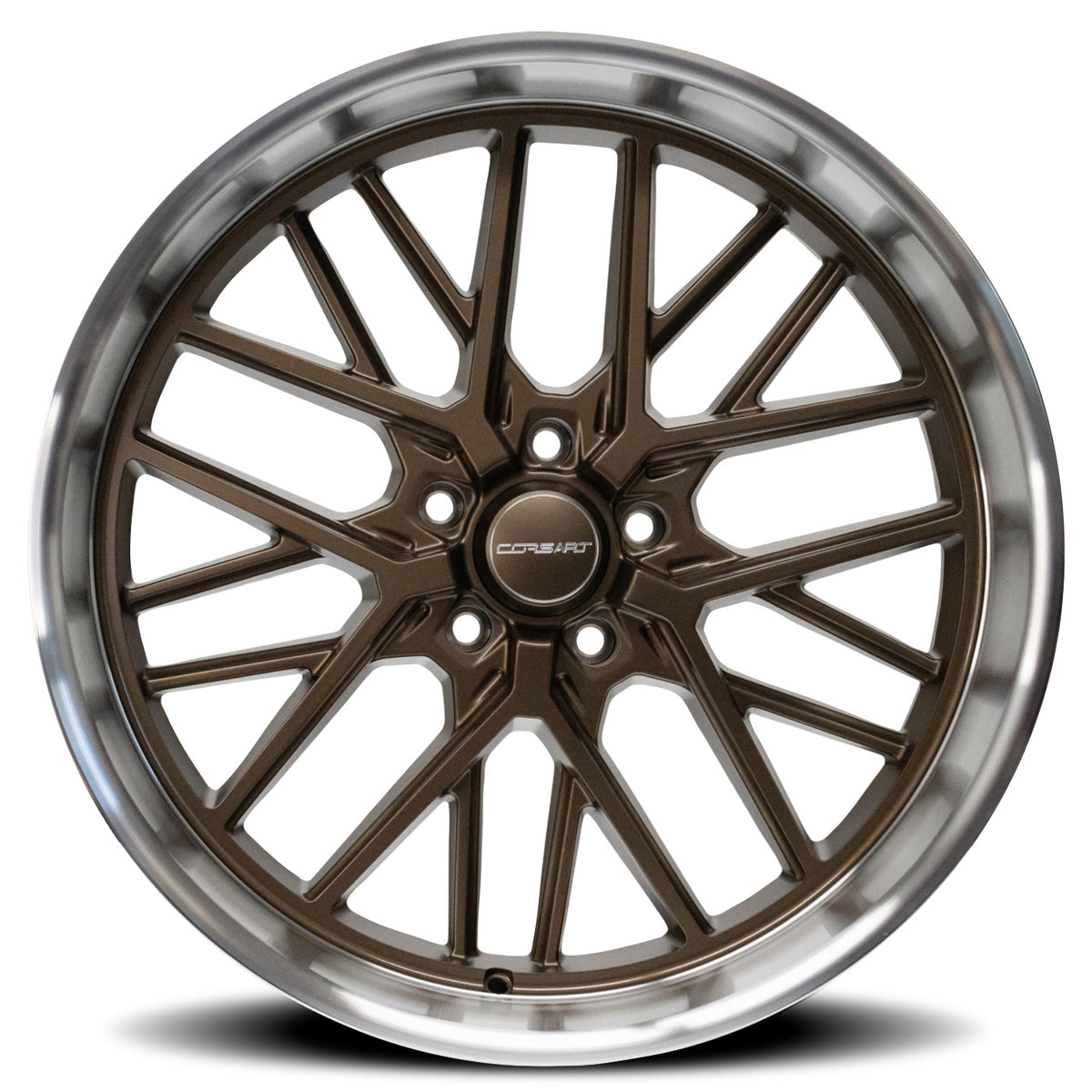 Corsart Kingpin 5 22X10.5 +0 Matte Bronze W/ Diamond Cut Lip