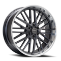 Corsart Kingpin 6 24X10 +25 Matte Gunmetal W/ Diamond Cut Lip