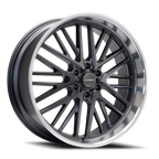 Corsart Kingpin 6 24X10 +25 Matte Gunmetal W/ Diamond Cut Lip