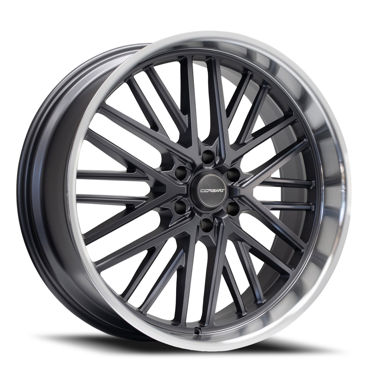 Corsart Kingpin 6 24X10 +25 Matte Gunmetal W/ Diamond Cut Lip