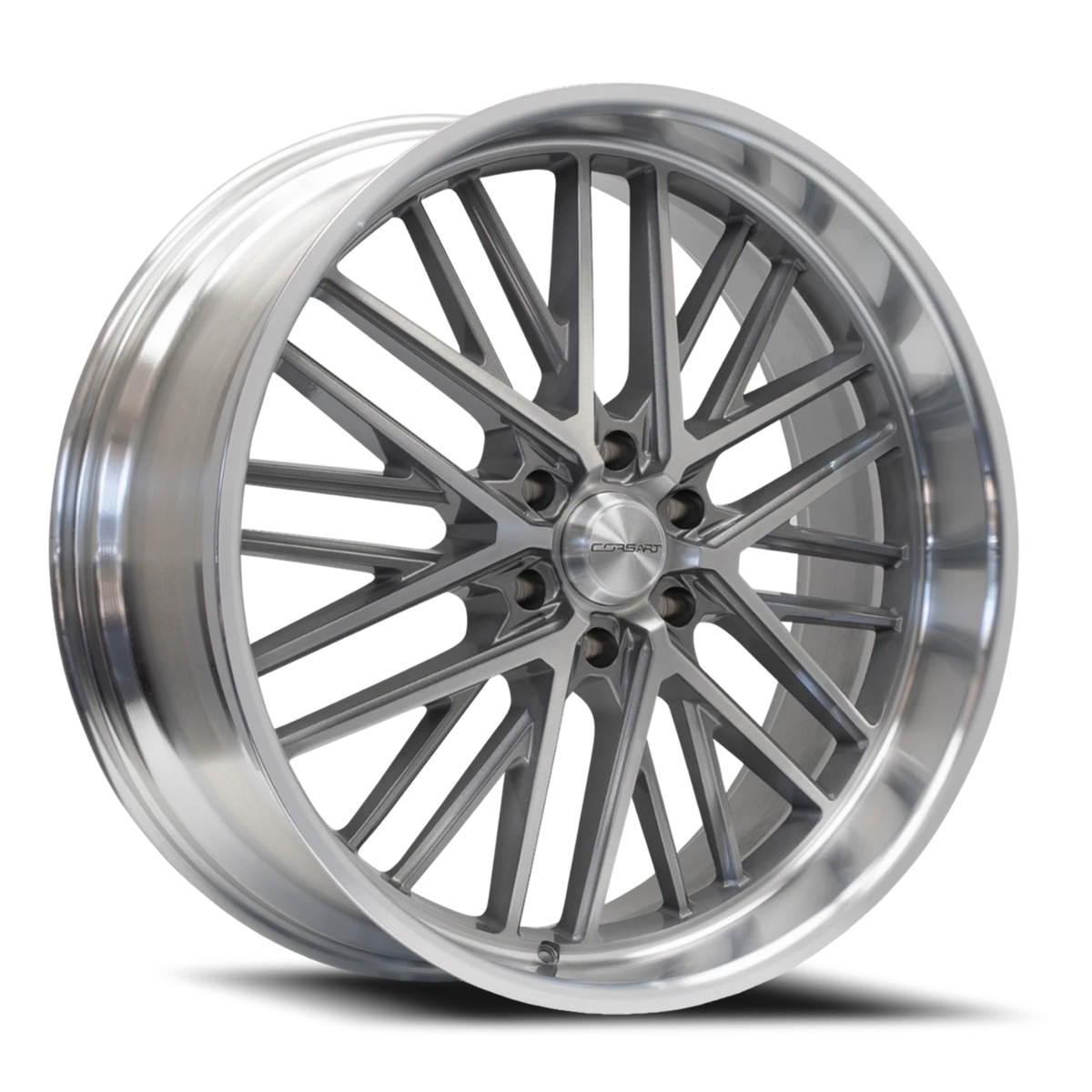 Corsart Kingpin 6 24X10 +25 Gloss Brushed W/ Diamond Cut Lip