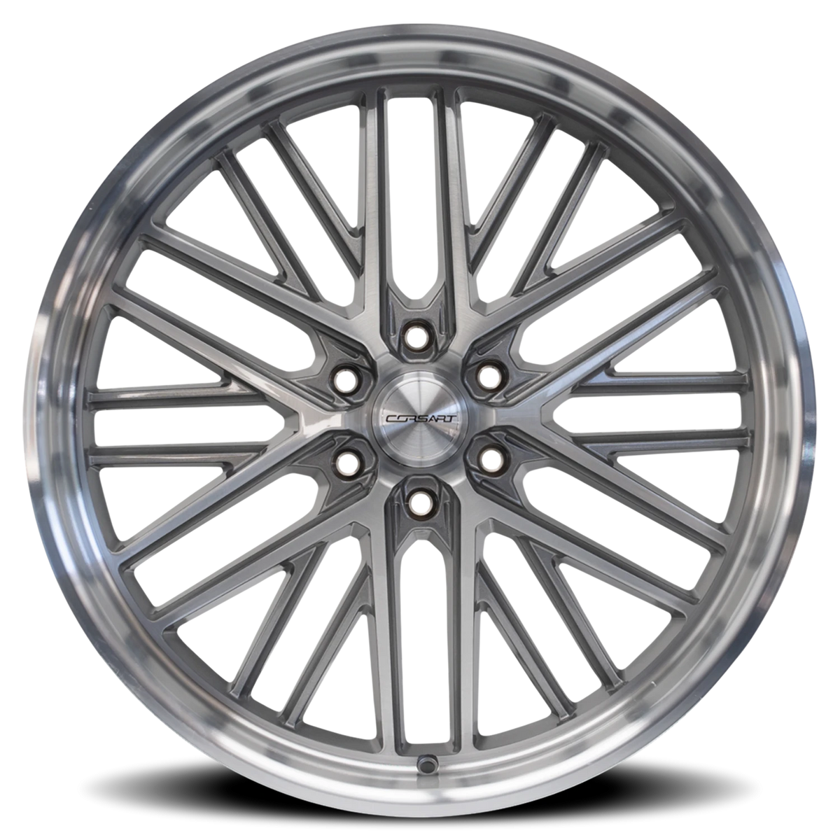 Corsart Kingpin 6 24X10 +25 Gloss Brushed W/ Diamond Cut Lip