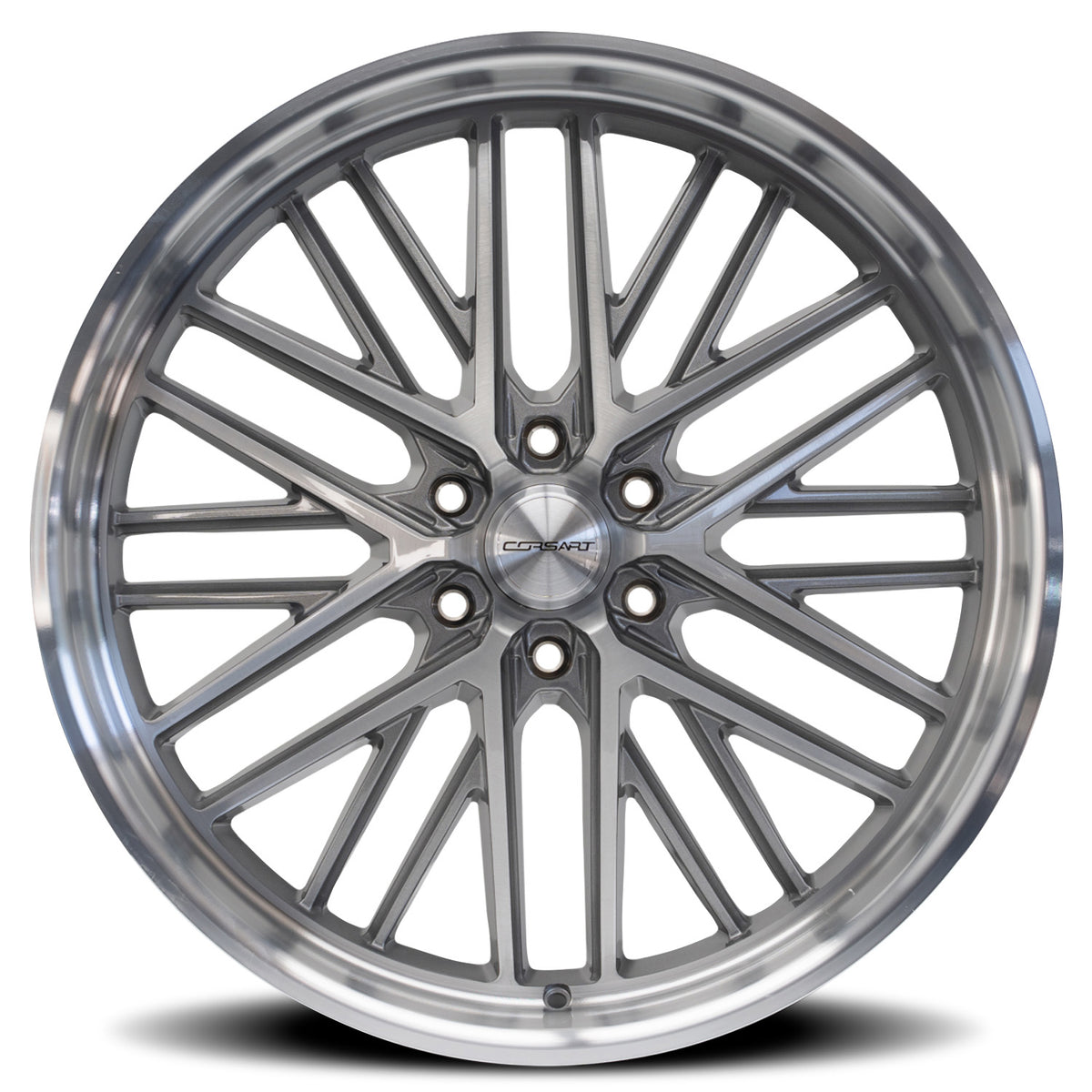 Corsart Kingpin 6 24X10 +25 Gloss Brushed W/ Diamond Cut Lip