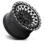 Black Rhino Hard Alloys Labyrinth 17X9.5 +12 Gloss Black W Mach Face & Mill