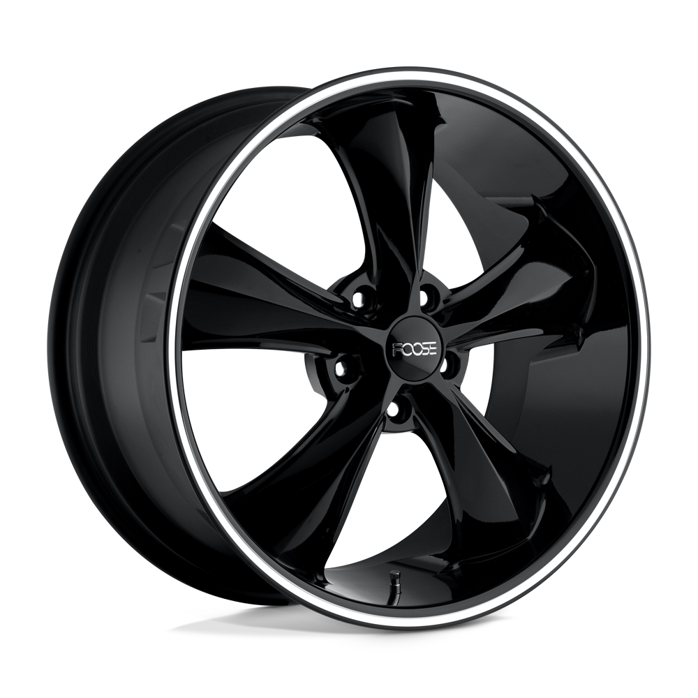 Foose 1Pc F104 Legend 20X8.5 +32 Gloss Black Milled