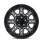 Level 8 Slingshot 16X8.5 -10 Gloss Black W/ Machined Face