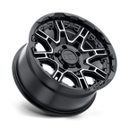 Level 8 Slingshot 20X11.5 -44 Gloss Black W/ Machined Face