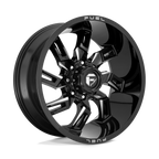 Fuel 1Pc D747 Lockdown 20X9 +1 Gloss Black Milled
