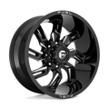 Fuel 1Pc D747 Lockdown 20X9 +1 Gloss Black Milled