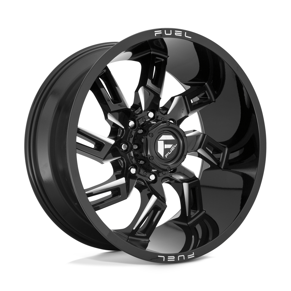Fuel 1Pc D747 Lockdown 20X10 -18 Gloss Black Milled
