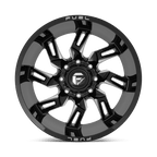 Fuel 1Pc D747 Lockdown 20X9 +1 Gloss Black Milled
