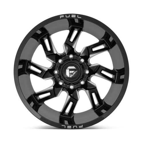 Fuel 1Pc D747 Lockdown 20X9 +1 Gloss Black Milled