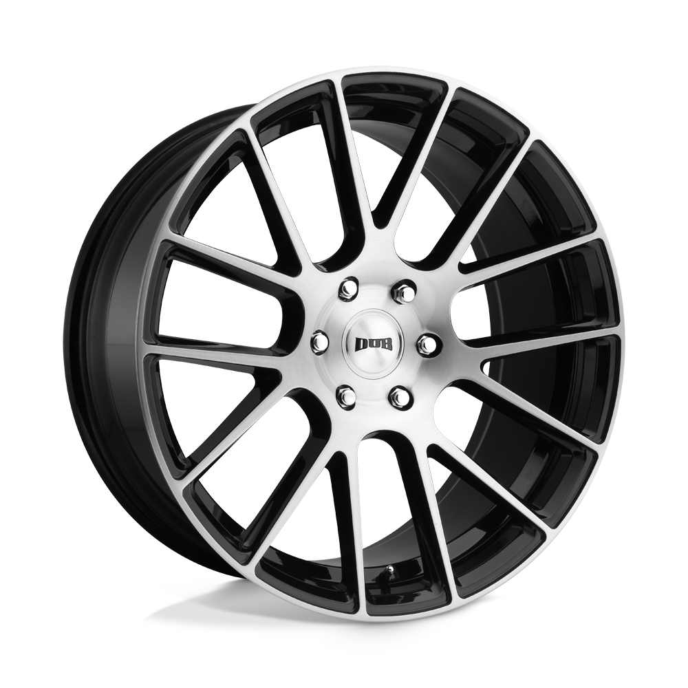 Dub 1Pc S206 Luxe 22X9.5 +30 Gloss Black Brushed