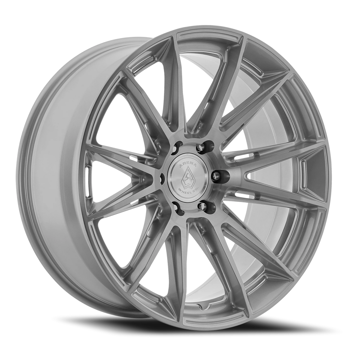 Arena Lusso 22X9.5 +3 Gloss Silver Brushed