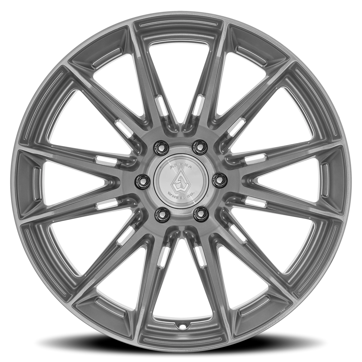 Arena Lusso 22X9.5 +3 Gloss Silver Brushed